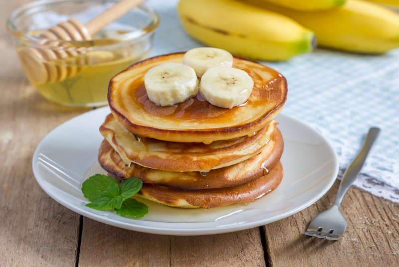 Stack of Banana Pancakes