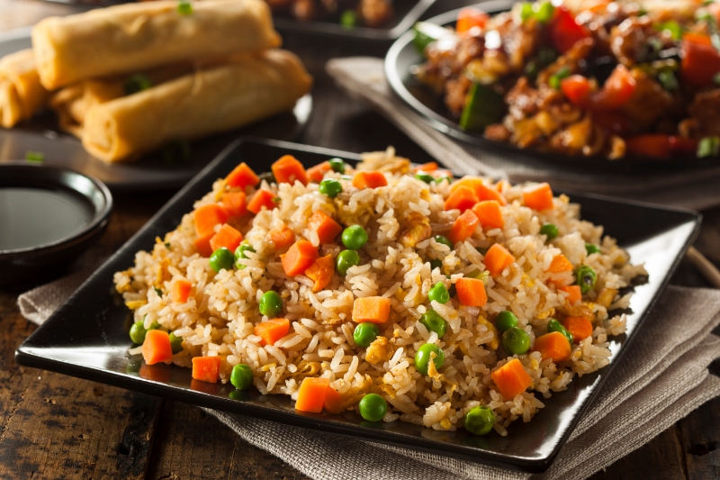 Serving of a Vegetable Fried Rice